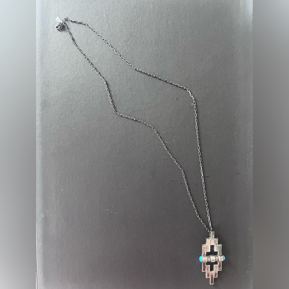 Pamela Love Reflection Antique Silver Pendant Necklace